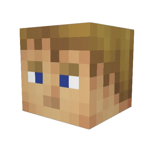 dovester32 Minecraft avatar head, 3D render