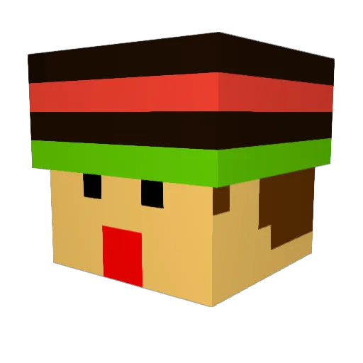 dovin219 Minecraft avatar head, 3D render