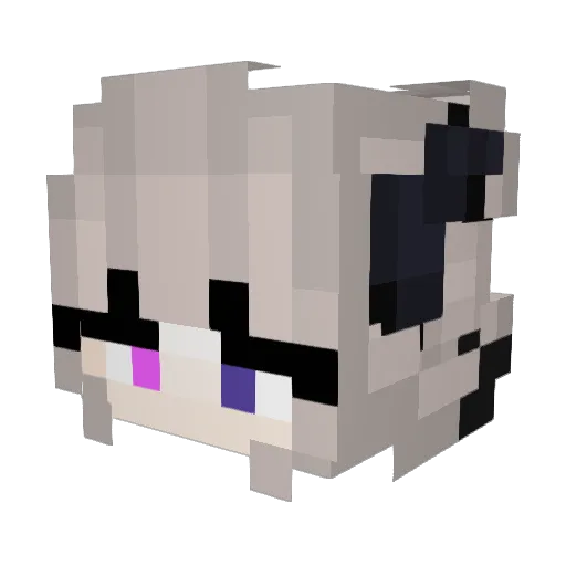 dovol3n Minecraft avatar head, 3D render