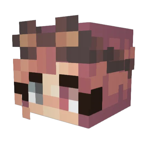 dow0912 Minecraft avatar head, 3D render