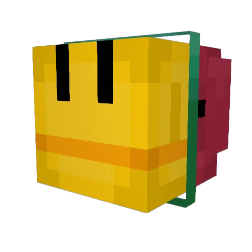 dowk_ Minecraft avatar head, 3D render