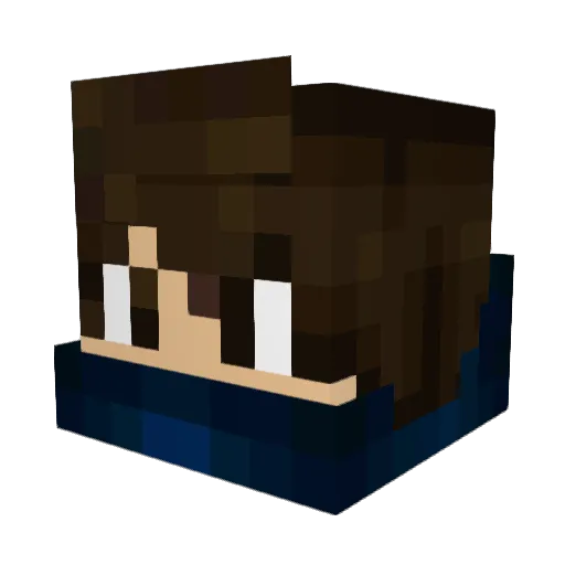 dowload98 Minecraft avatar head, 3D render
