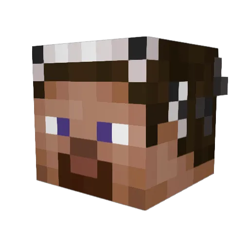 downheartednes Minecraft avatar head, 3D render