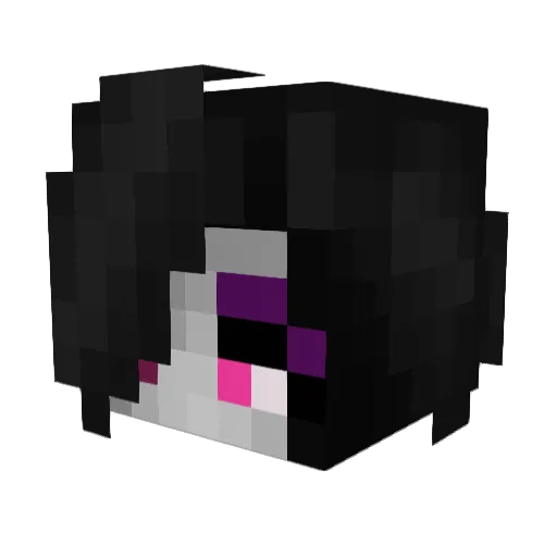downlikeaklown Minecraft avatar head, 3D render