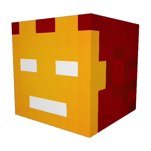 downtown99 Minecraft avatar head, 3D render