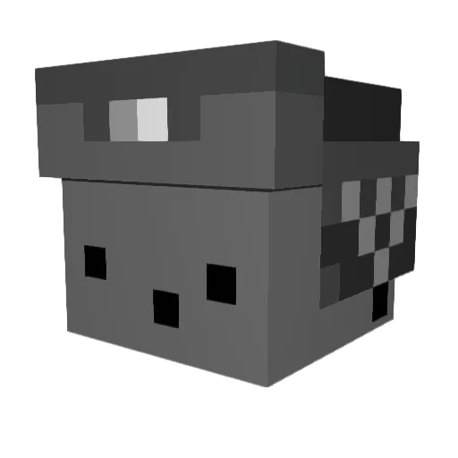 dowolnyy_ Minecraft avatar head, 3D render