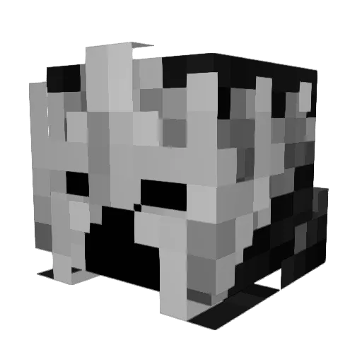 doxe0x Minecraft avatar head, 3D render