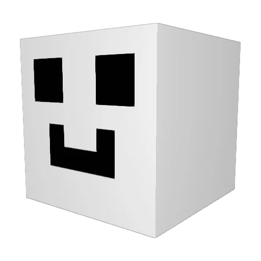 doxline Minecraft avatar head, 3D render