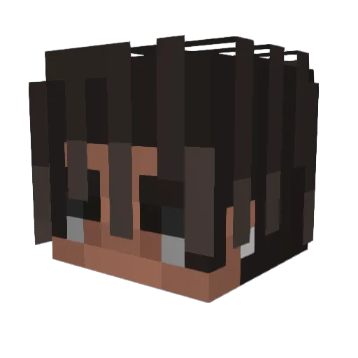 doxxedity Minecraft avatar head, 3D render