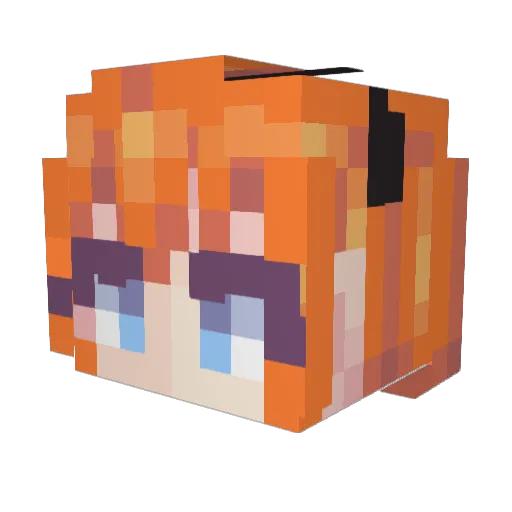 doye1 Minecraft avatar head, 3D render