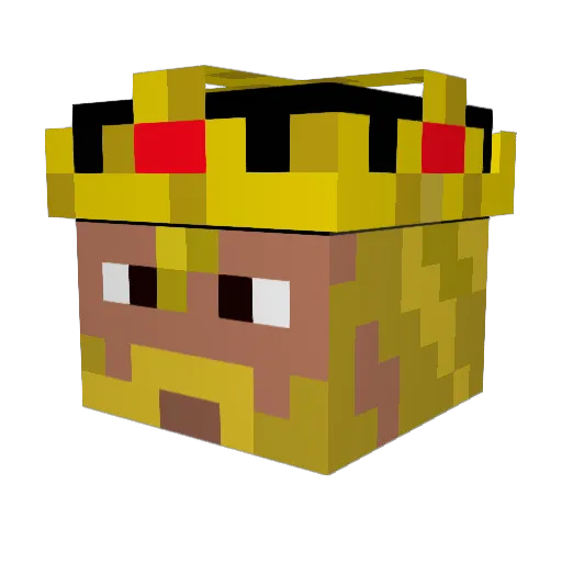 doymand Minecraft avatar head, 3D render