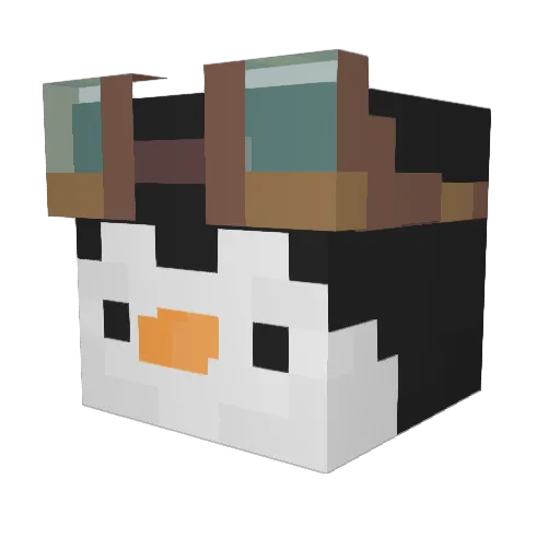 doyosei Minecraft avatar head, 3D render