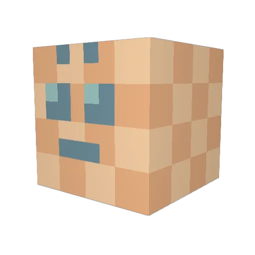 doyoulikespade Minecraft avatar head, 3D render