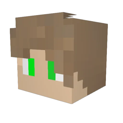 dozea Minecraft avatar head, 3D render