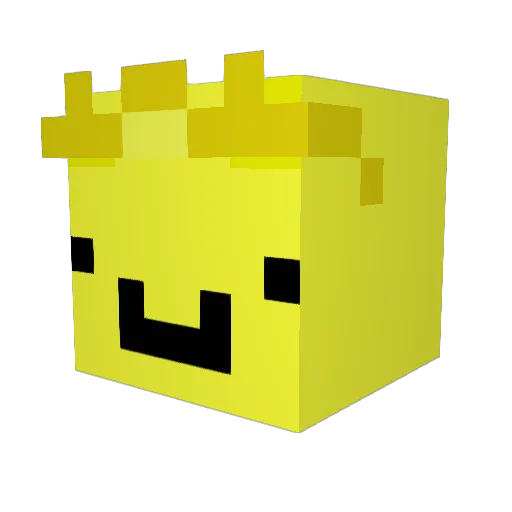 dozeli Minecraft avatar head, 3D render