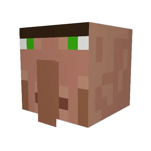 dozer132 Minecraft avatar head, 3D render