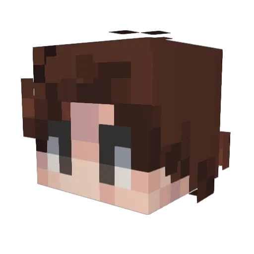 dozzy667 Minecraft avatar head, 3D render