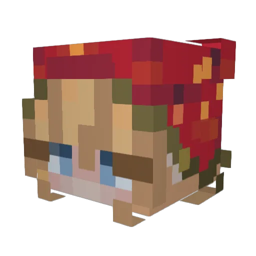 dphimick Minecraft avatar head, 3D render
