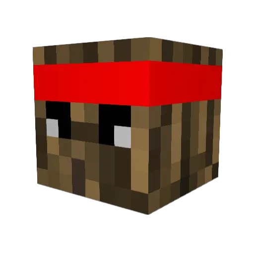 dpina3 Minecraft avatar head, 3D render