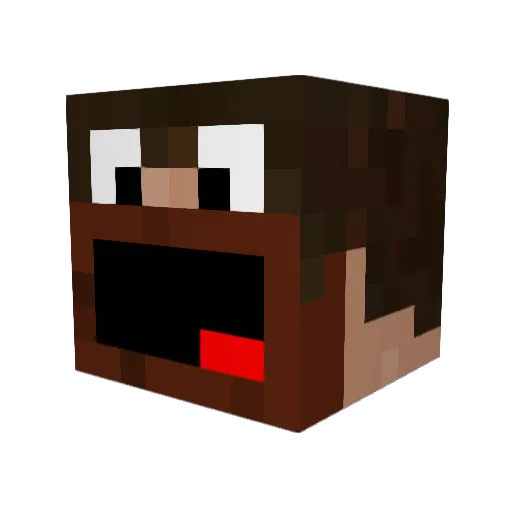 dpost71 Minecraft avatar head, 3D render