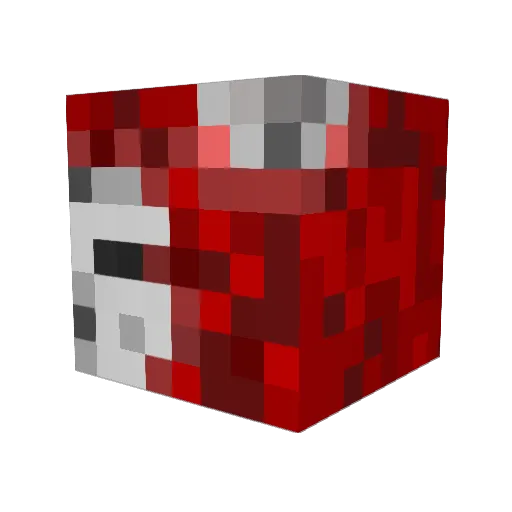 dqac Minecraft avatar head, 3D render