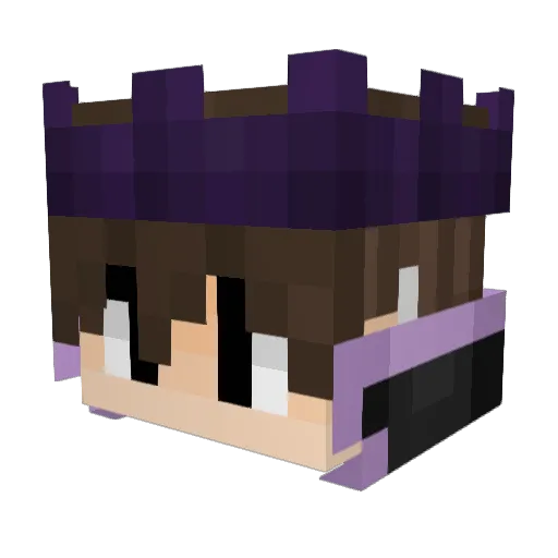 dqack Minecraft avatar head, 3D render