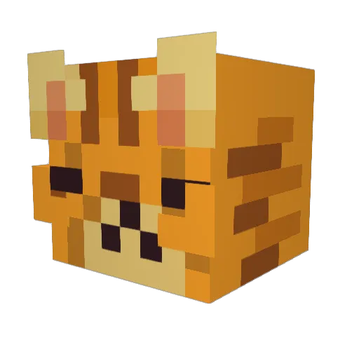 dqzk Minecraft avatar head, 3D render