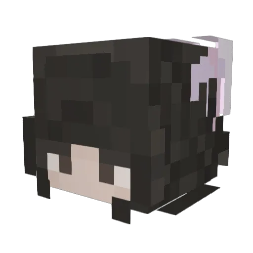 dqzzled Minecraft avatar head, 3D render
