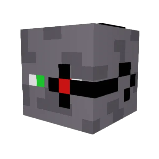 dr0chilla Minecraft avatar head, 3D render