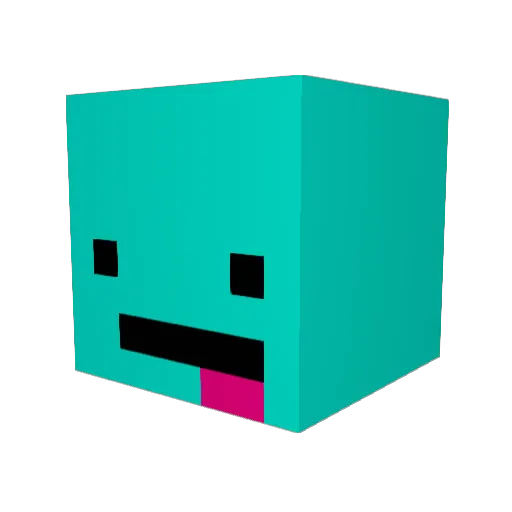 dr1pp1ngstar Minecraft avatar head, 3D render