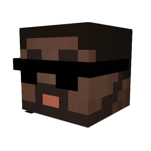 dr3gono Minecraft avatar head, 3D render