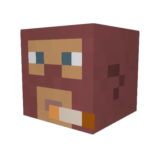 dr4By Minecraft avatar head, 3D render