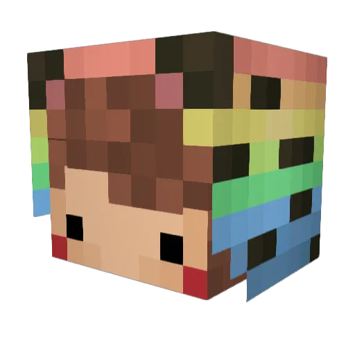 dr4LF Minecraft avatar head, 3D render