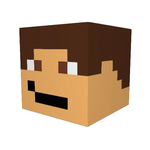 dr4z0or Minecraft avatar head, 3D render