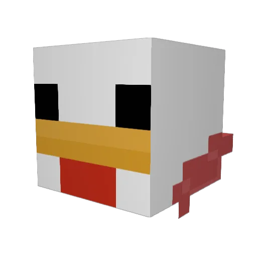 drDOT20 Minecraft avatar head, 3D render