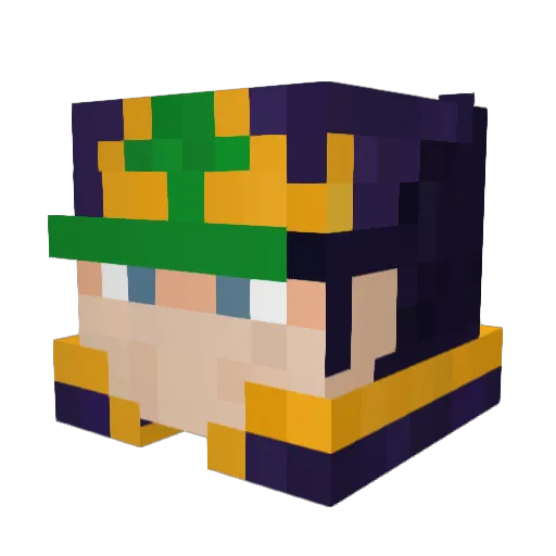 drJoey Minecraft avatar head, 3D render