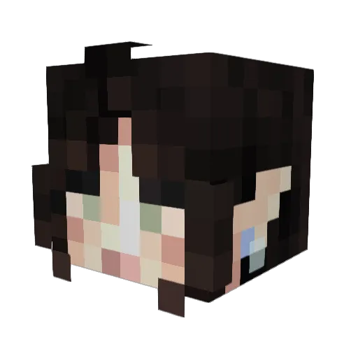 dr_checkmate Minecraft avatar head, 3D render