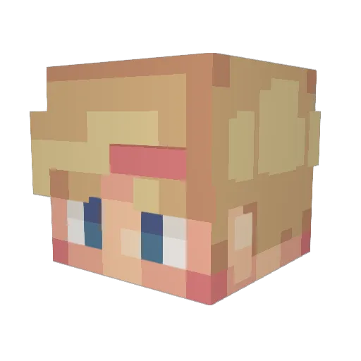 dr_pepper_2k Minecraft avatar head, 3D render