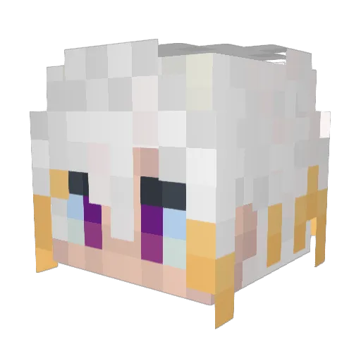 dr_powerr Minecraft avatar head, 3D render