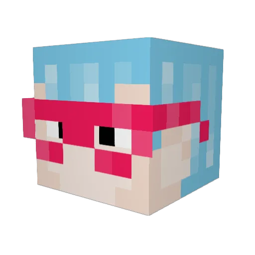 dr_profit Minecraft avatar head, 3D render