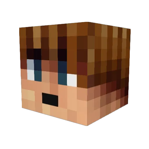 dr_rmt Minecraft avatar head, 3D render