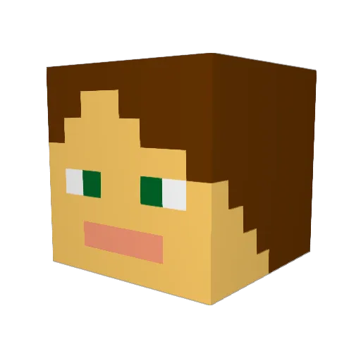 dr_samuelsson Minecraft avatar head, 3D render