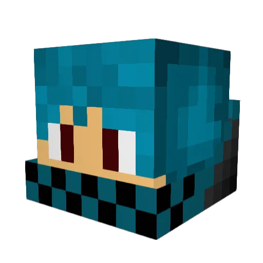 dra330gon Minecraft avatar head, 3D render