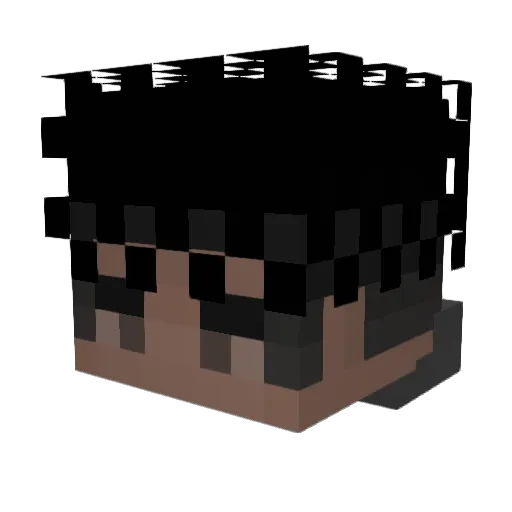 drac0shi Minecraft avatar head, 3D render