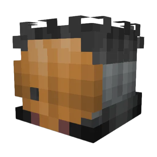 drac_IX Minecraft avatar head, 3D render