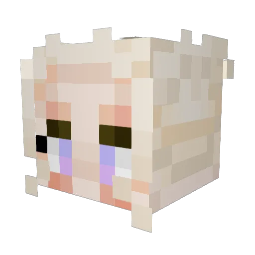 dracarysavt Minecraft avatar head, 3D render