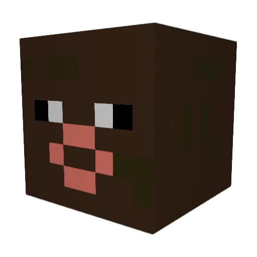 dracetora Minecraft avatar head, 3D render
