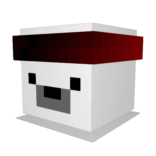drachehuels Minecraft avatar head, 3D render