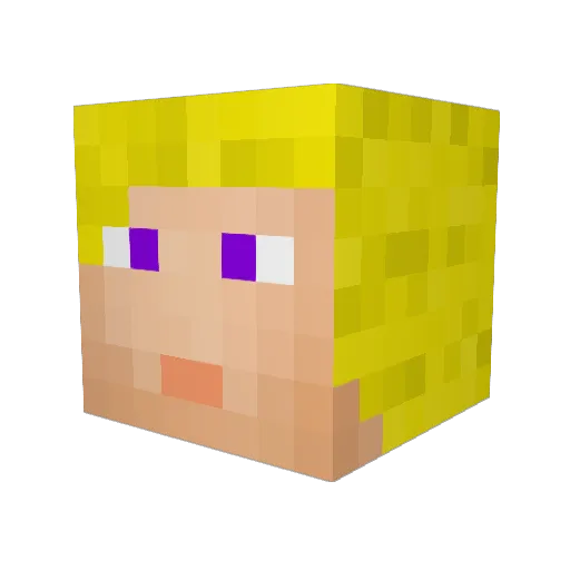 draco123465 Minecraft avatar head, 3D render