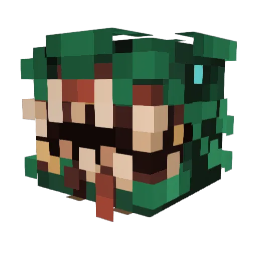 draco42018 Minecraft avatar head, 3D render
